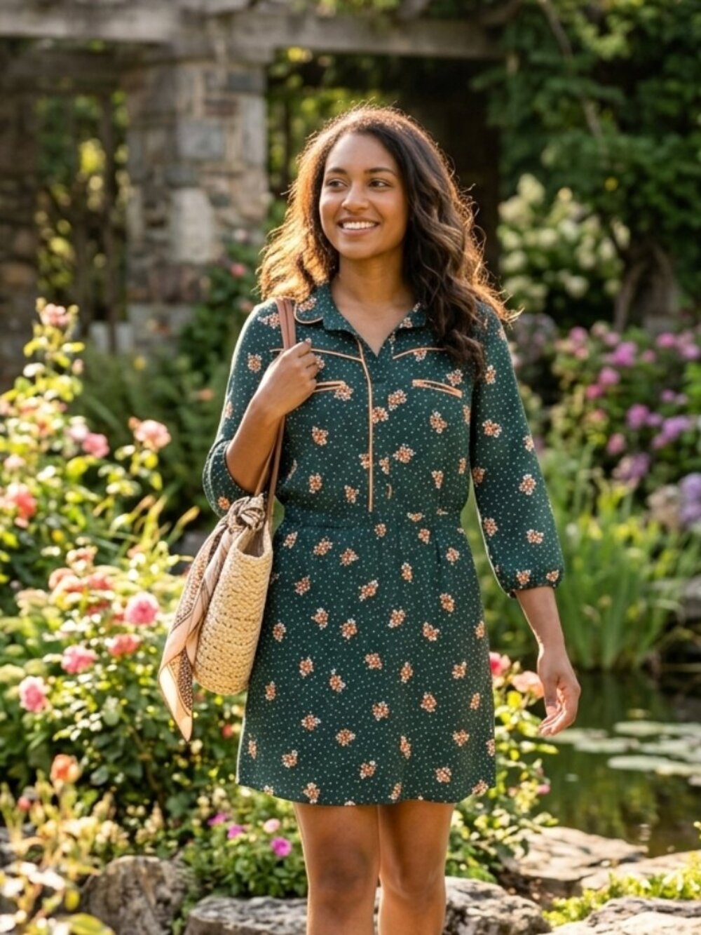 As You Wish Cottagecore Western Floral Dress